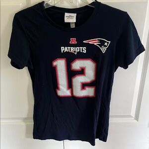 New England Patriots #12 Tom Brady Short Sleeve Tshirt. Size M.